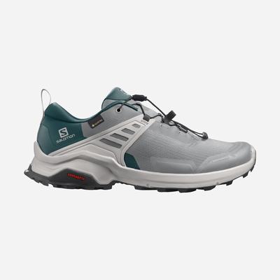 Pánské Trekové Boty Salomon X RAISE GORE-TEX Tmavě Šedé/Tyrkysové SA34507-053